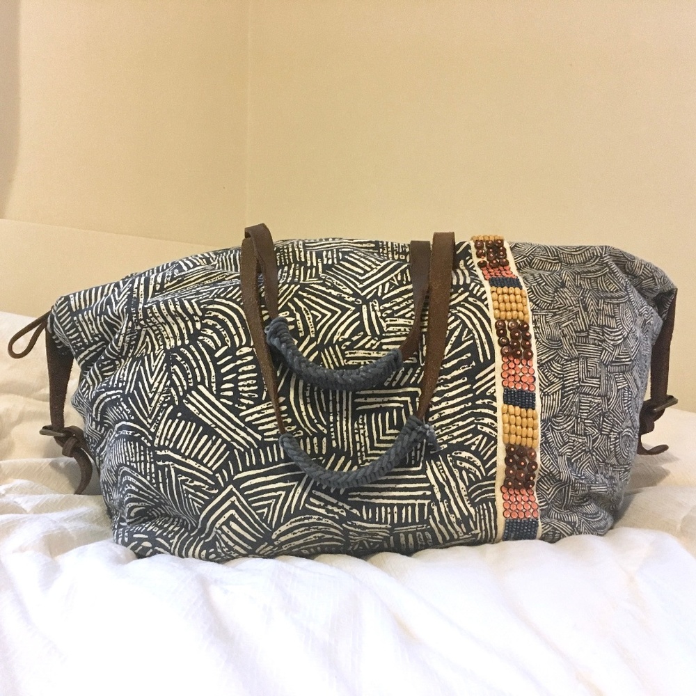 Anthropologie Jasper & Jeera Weekender Duffel Bag